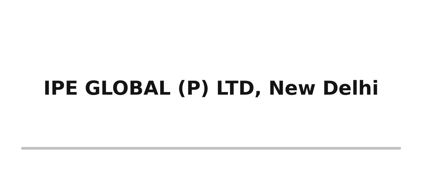 Survey, Design & Estimation 03 ipe global p ltd new delhi