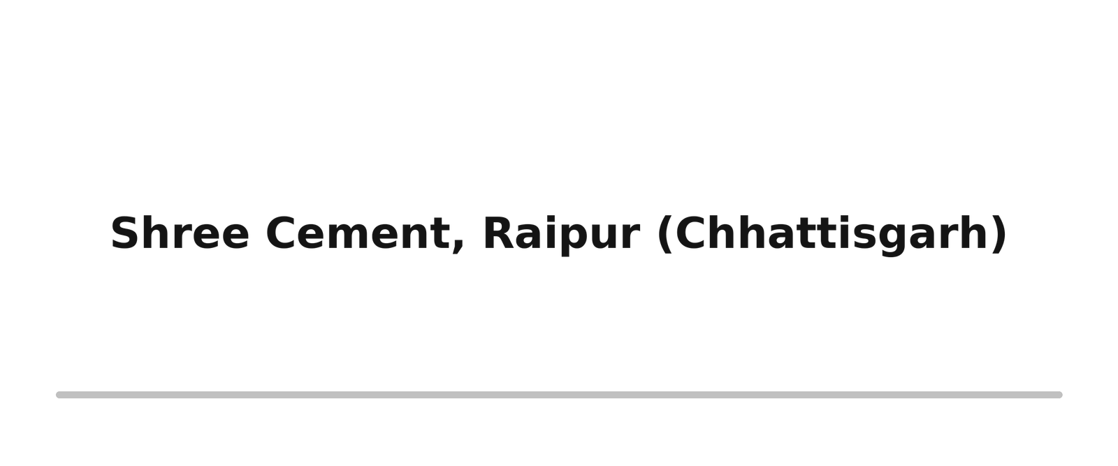 Survey, Design & Estimation 15 shree cement raipur chhattisgarh