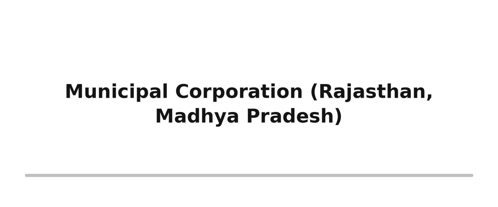 Survey, Design & Estimation 42 municipal corporation rajasthan madhya pradesh