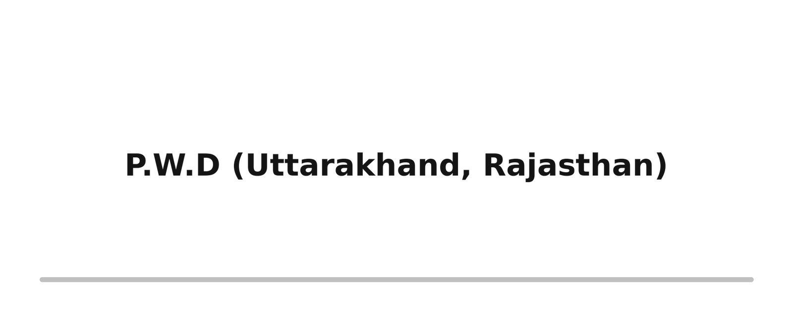 Survey, Design & Estimation 45 p w d uttarakhand rajasthan